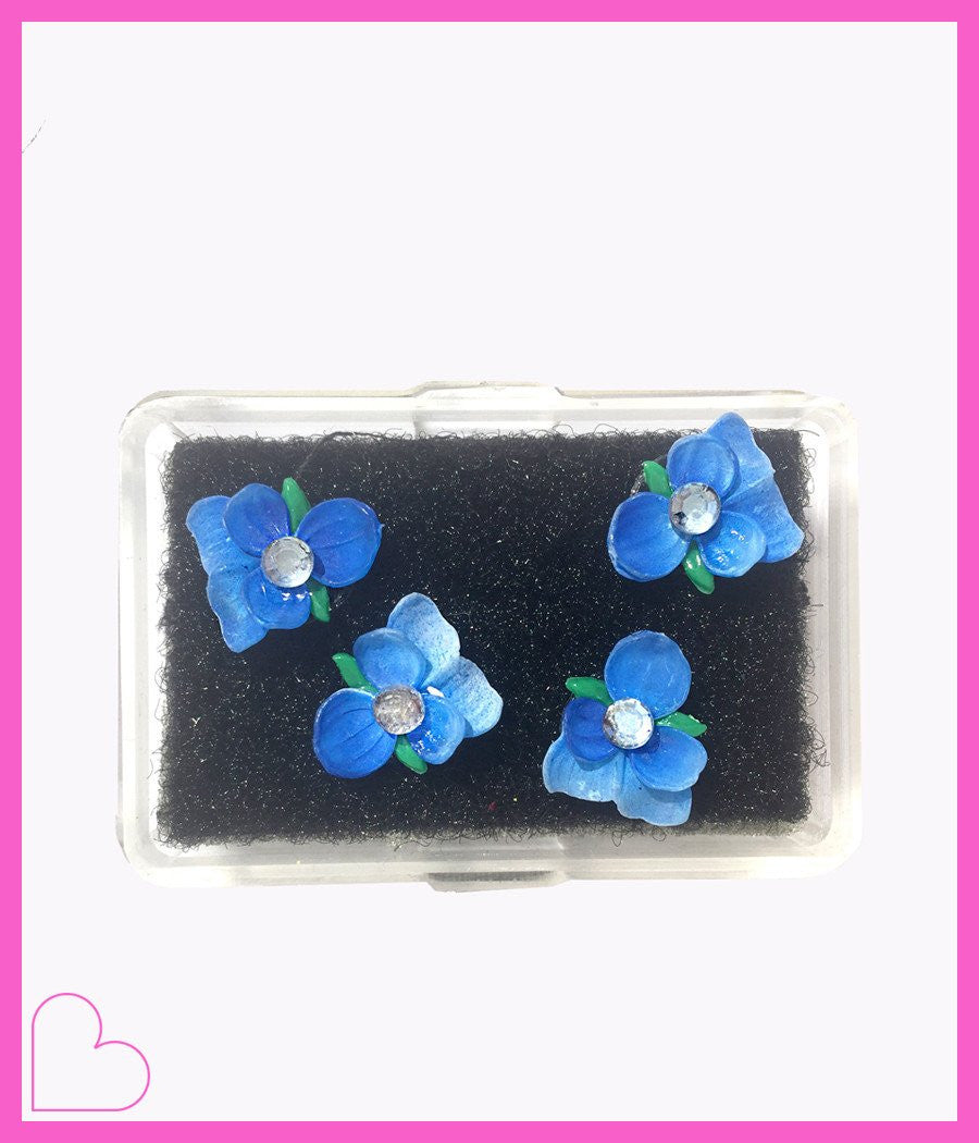 BLUE ROSE/CLEAR HAIR CANDY
