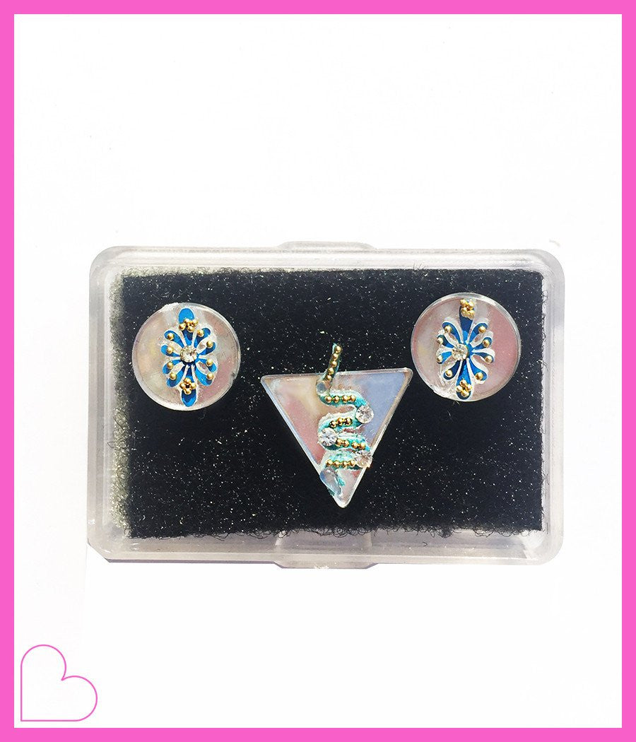 BLUE KUNDALINI PRINCESS TRIO HAIR CANDY