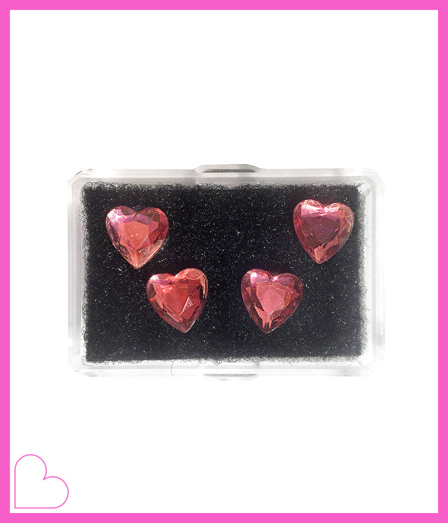 DARK PINK HEART HAIR CANDY