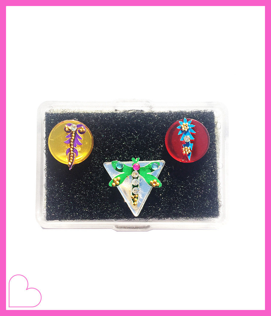 GREEN DRAGONFLY PRINCESS TRIO HAIR CANDY