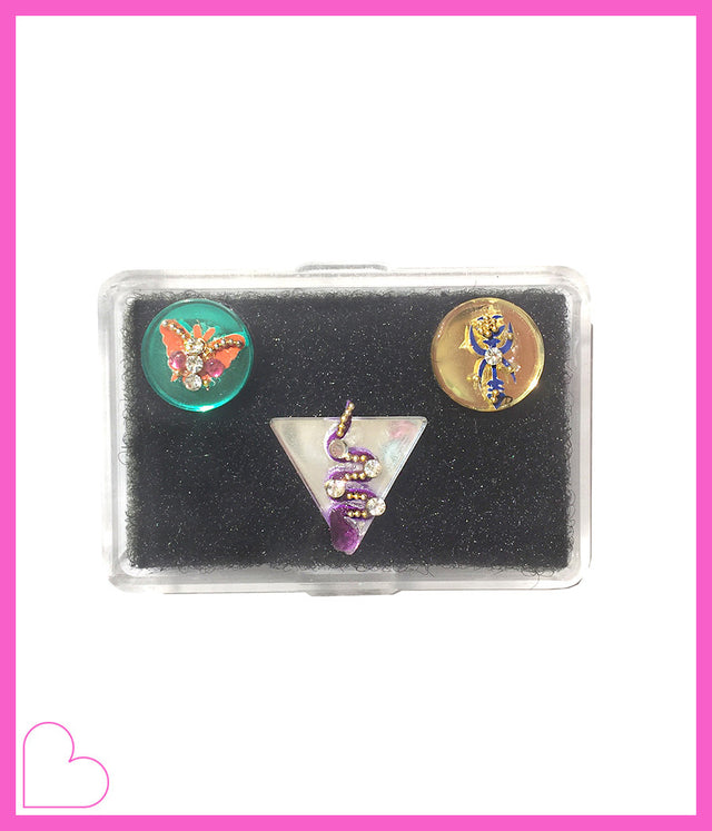 PURPLE KUNDALINI PRINCESS TRIO HAIR CANDY