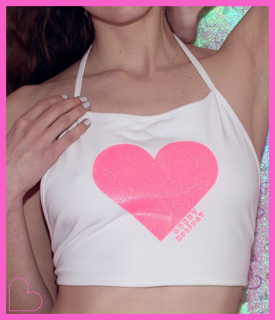 REVERSIBLE HEART/BROKEN HALTER