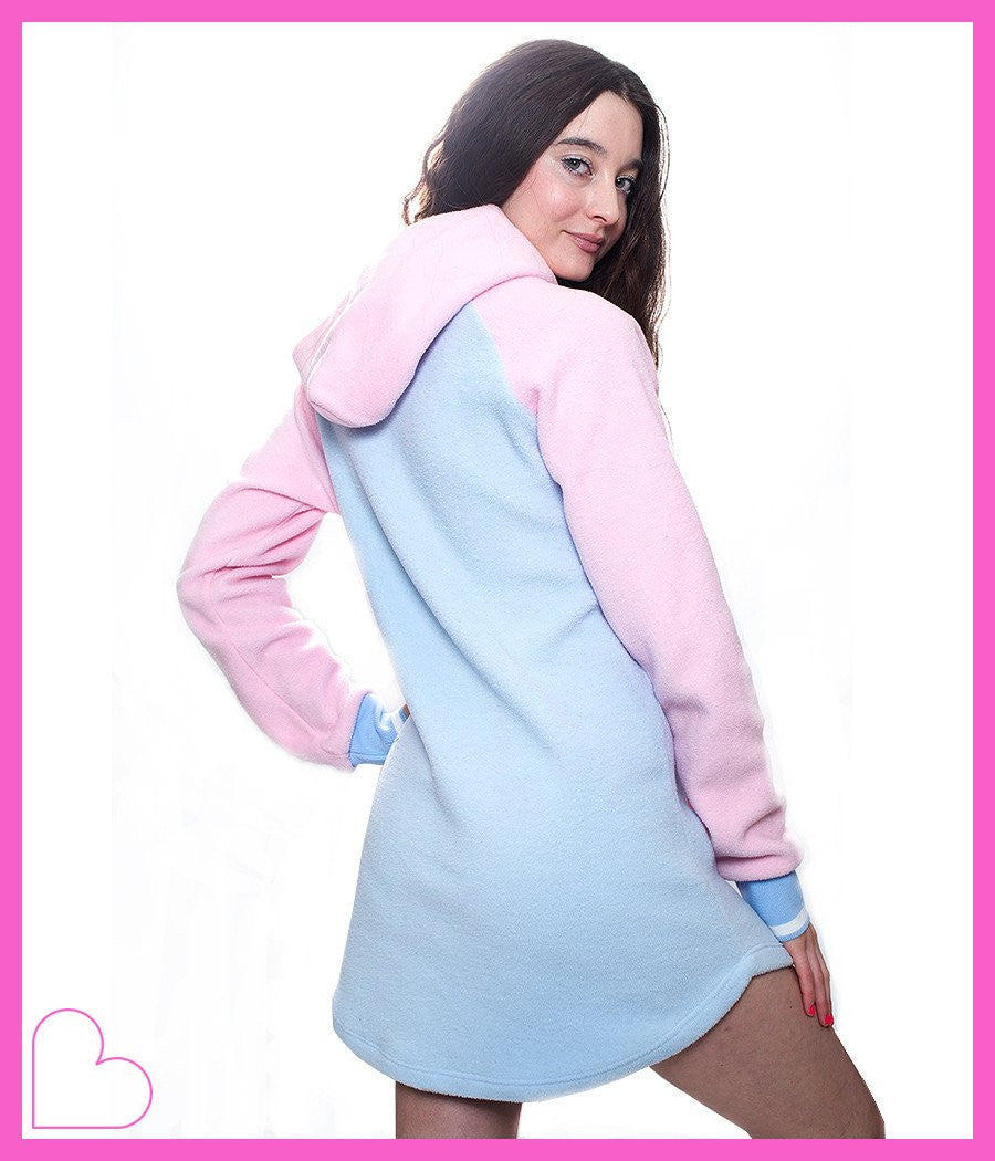 POLARITY HOODIE DRESS